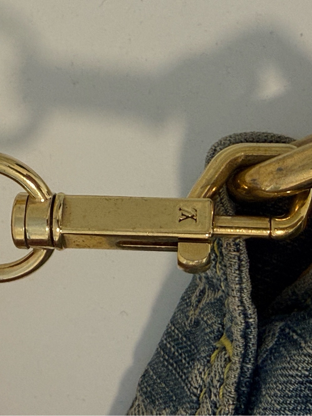 LV Mini Pleaty Denim Bag - Picture 6 of 8